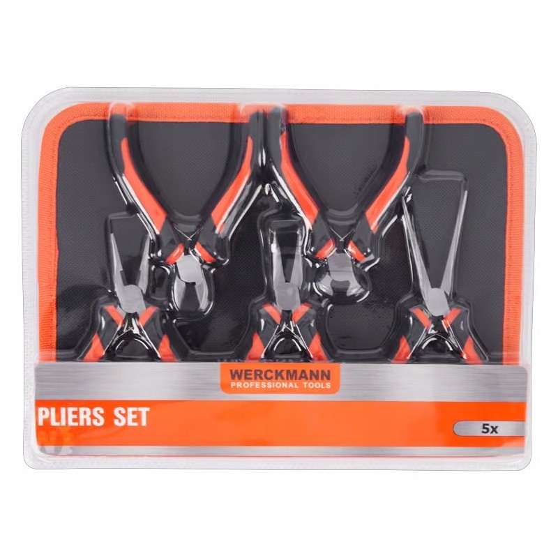 Zestaw szczypiec roboczych Werckmann 5 sztuk w etui