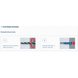 Rawlplug Kołek uniwersalny 6x30 mm z hakiem kątowym x 10 sztuk