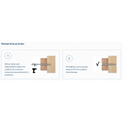 Rawlplug Wkręty konstrukcyjne z łbem stożkowym 4x45mm TX25 x500 sztuk