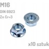 Nakrętka kołnierzowa M16 ocynkowana DIN 6923 x10 sztuk