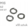 Podkładka sprężysta nierdzewna A2 M16 DIN 127 INOX x10 sztuk