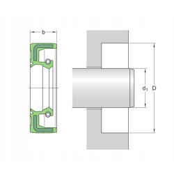 Uszczelnienie SIMMERING 105x130x12 MTM x1 sztuka