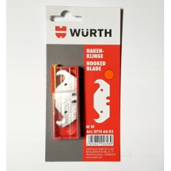 OSTRZE TRAPEZ NOŻYK OSTRZA+DYSTRYBUTOR 10szt WURTH
