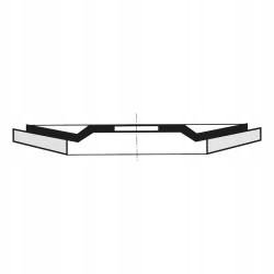 Wurth Listkowa tarcza szlifierska do stali szlachetnej G80 125mm x1sztuka