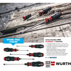 Wurth Zestaw wkrętaków do podbijania 5 sztuk (061393225)