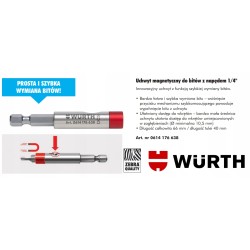 Wurth Uchwyt magnetyczny do bitów 1/4" szybkomocujący (0614176638)