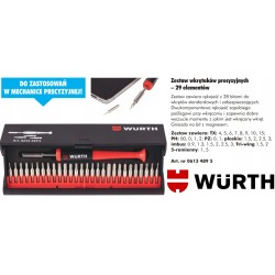 Wurth Zestaw wkrętaków precyzyjnych 29 elementów (06134895)