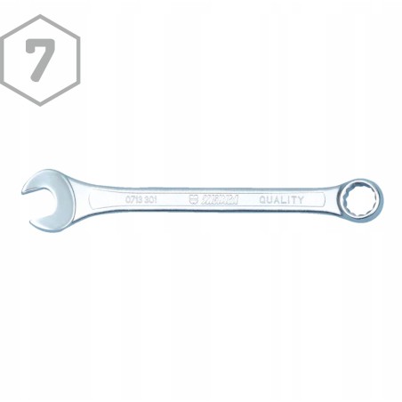 Klucz płasko oczkowy krótki 7 SW7 Wurth Zebra