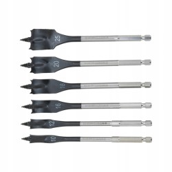 Wurth Zestaw wierteł płaskich 6 elementów: 10,12,16,18,20 i 25mm