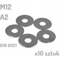 Podkładka nierdzewna A2 M12 DIN 9021 INOX x10 sztuk