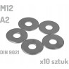 Podkładka nierdzewna A2 M12 DIN 9021 INOX x10 sztuk