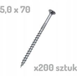 Wurth Wupofast PZ 2 Wkręt do drewna 5x70/40 x 200 sztuk