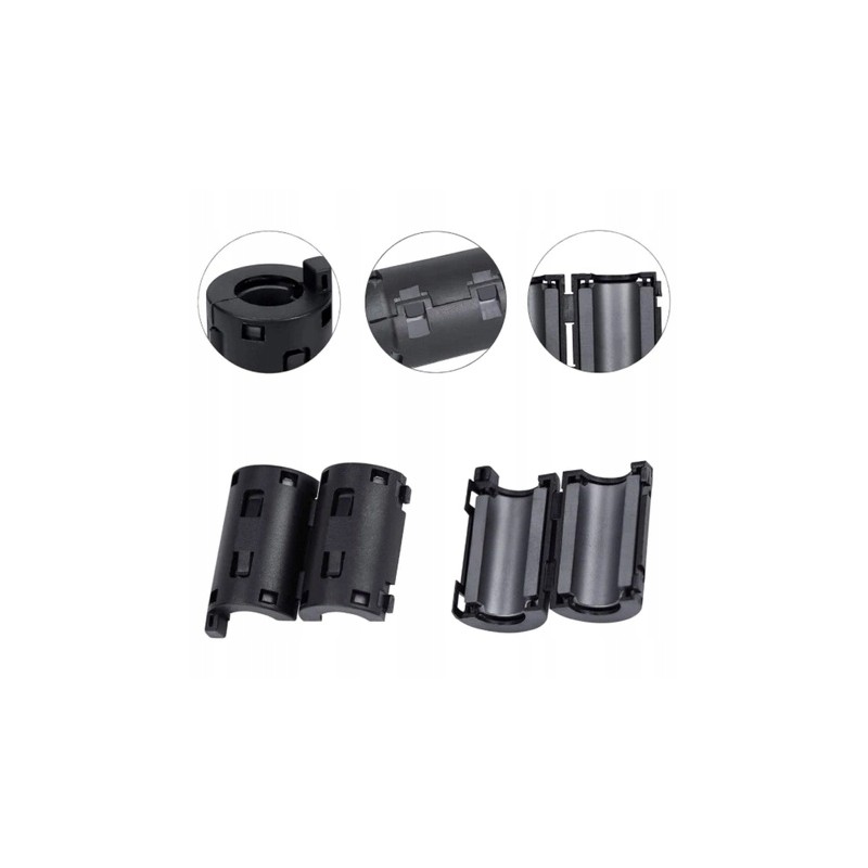 Filtr Ferrytowy - Na Kabel 11mm - Magnetyczny Filtr Zaciskowy z Osłoną