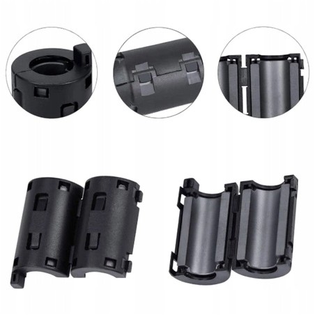 Filtr Ferrytowy - Na Kabel 11mm - Magnetyczny Filtr Zaciskowy z Osłoną