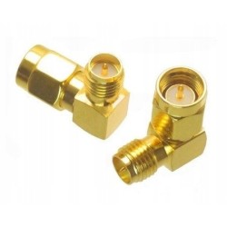 Przejście kątowe - SMA plug na RP-SMA jack - adapter 1 sztuka