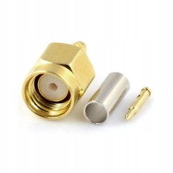 Złącze męskie do zarobienia SMA plug na przewód SMA-J-1.5 - adapter prosty