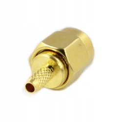 Złącze męskie do zarobienia SMA plug na przewód SMA-J-1.5 - adapter prosty
