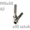 Śruba nierdzewna A2 M10x50mm DIN 912 imbus INOX x10 sztuk