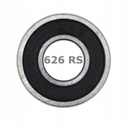 Łożysko kulkowe nierdzewne S626 RS 6x19x6 mm | S626RS