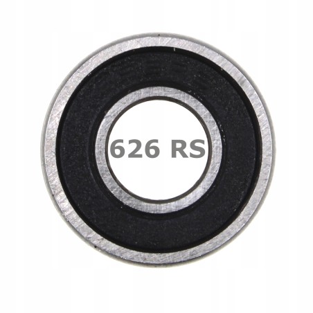 Łożysko kulkowe nierdzewne S626 RS 6x19x6 mm | S626RS
