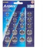 Baterie alkaliczno-litowe guzikowe A-FORCE zestaw 20 sztuk