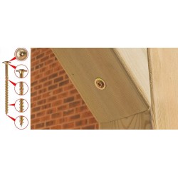 8x220 Wkręty Ciesielskie Talerzowe do Drewna TRX ZNCr+6 YL x 50 sztuk