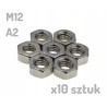 Nakrętka nierdzewna A2 M12 DIN 934 sześciokątna INOX x 10 sztuk _