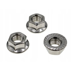 Nakrętka kołnierzowa nierdzewna INOX A2 M10 DIN 6923 x10 sztuk _