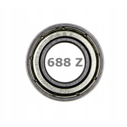 Łożysko kulkowe 688 Z 8x16x5 mm | 688ZZ | 618/8 ZZ