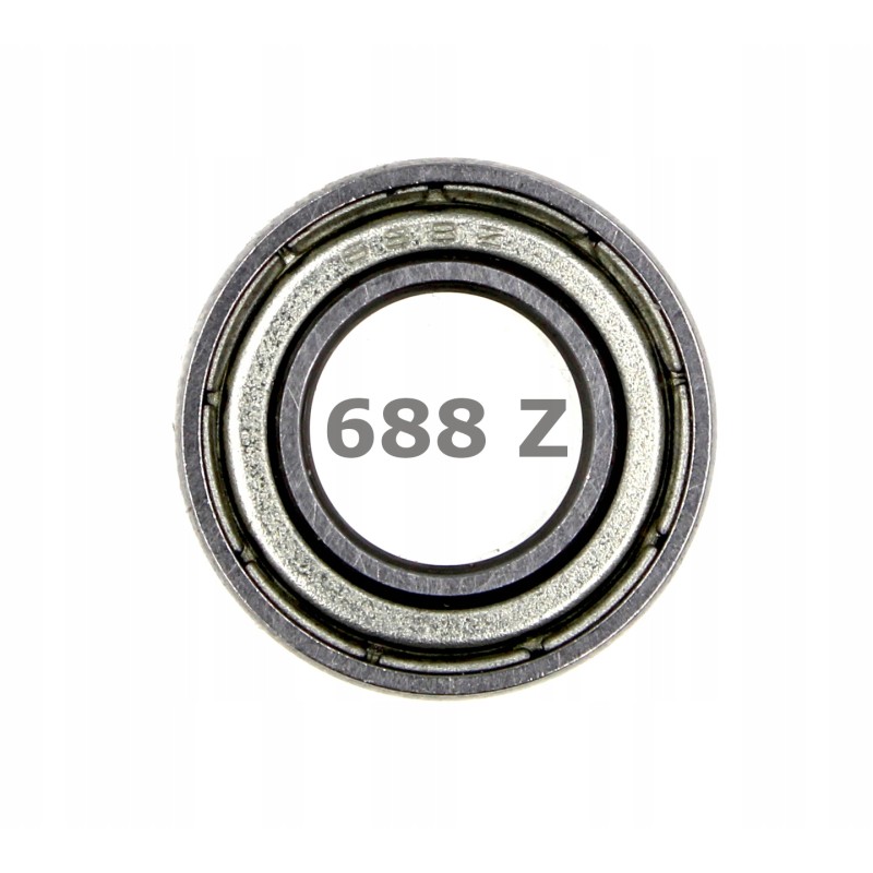 Łożysko kulkowe 688 Z 8x16x5 mm | 688ZZ | 618/8 ZZ