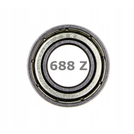 Łożysko kulkowe 688 Z 8x16x5 mm | 688ZZ | 618/8 ZZ