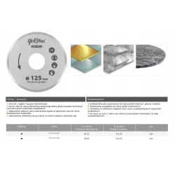 Tarcza diamentowa Globus PO130-0125-0001 125mm otwór 22,23mm
