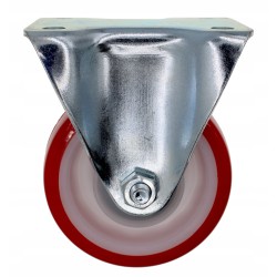 Koło stałe 100mm 80kg kółko jezdne czerwone