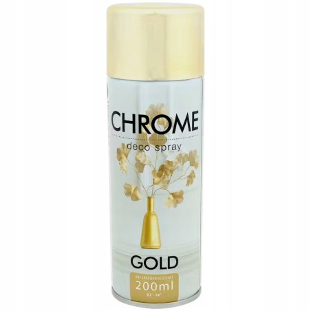 Chromowa farba w sprayu złota 200ml efekt "Gold"