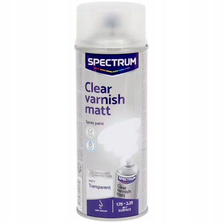 Bezbarwny matowy lakier w sprayu 400ml