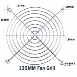 Osłona wentylatora 120mm kratka na wentylator 12cm