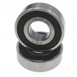 Łożysko kulkowe nierdzewne SS 6204 2RS 20x47x14 mm SS6204 S6204