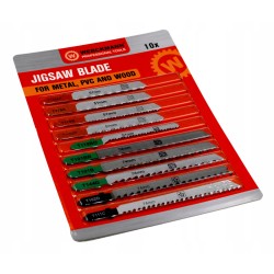 Zestaw brzeszczotów metal, drewno, PCV, 10 sztuk