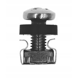 Śruba koszyczkowa M6x16 niklowana do szaf rack x10