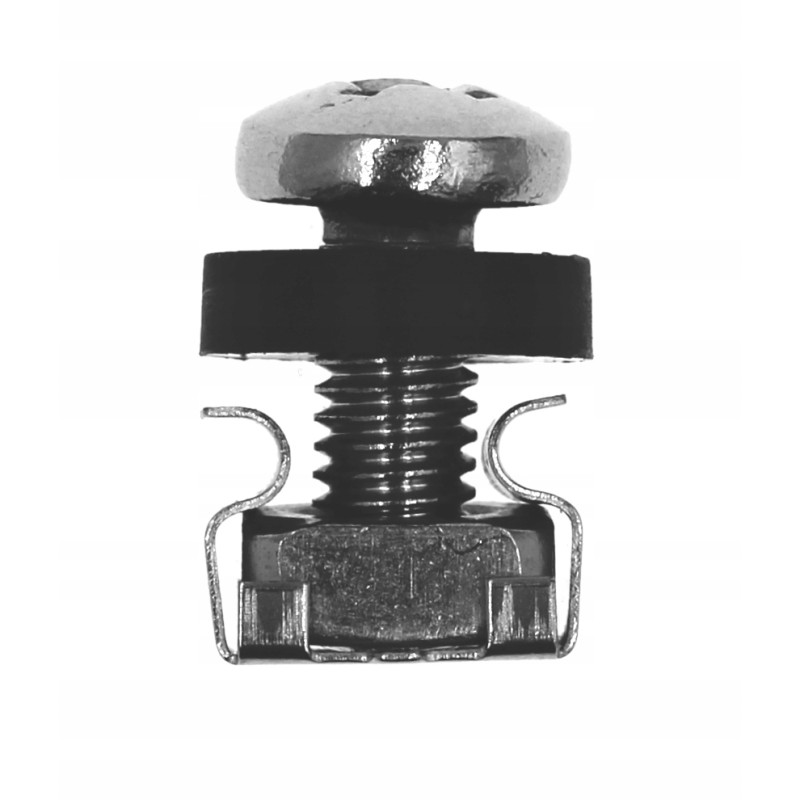 Śruba koszyczkowa M6x16 niklowana do szaf rack x10