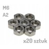 Nakrętka nierdzewna A2 M6 DIN 934 x 20 sztuk