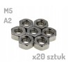 Nakrętka nierdzewna A2 M5 DIN 934 x 20 sztuk