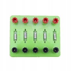 Oporniki - rezystory na podstawce 5,10,15,20Ohm do doświadczeń EDU