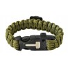 Bransoletka SURVIVAL z akcesoriami zielona (5 w 1)