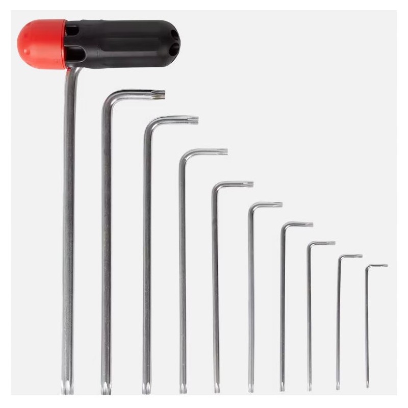 Klucze trzpieniowe TORX T9-T50 11ele WERCKMANN
