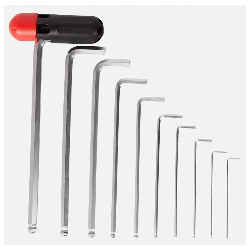 Klucze trzpieniowe imbusowe 1,5-10,0 z kulką 11elementów