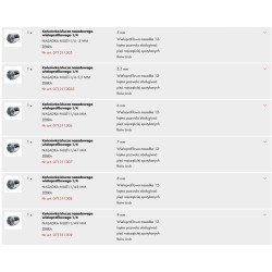 Wurth Zestaw klucz nasadowych wieloprofilowych 1/4″ 33 sztuki (096511032)