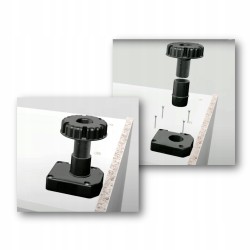 Nóżka do mebli kuchennych, typ EV-S 100mm x 1szutka