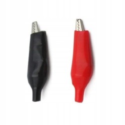 KROKODYLEK 45mm na KABLE PRZEWODY DO MIERNIKA w izolacji