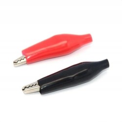 KROKODYLEK 45mm na KABLE PRZEWODY DO MIERNIKA w izolacji